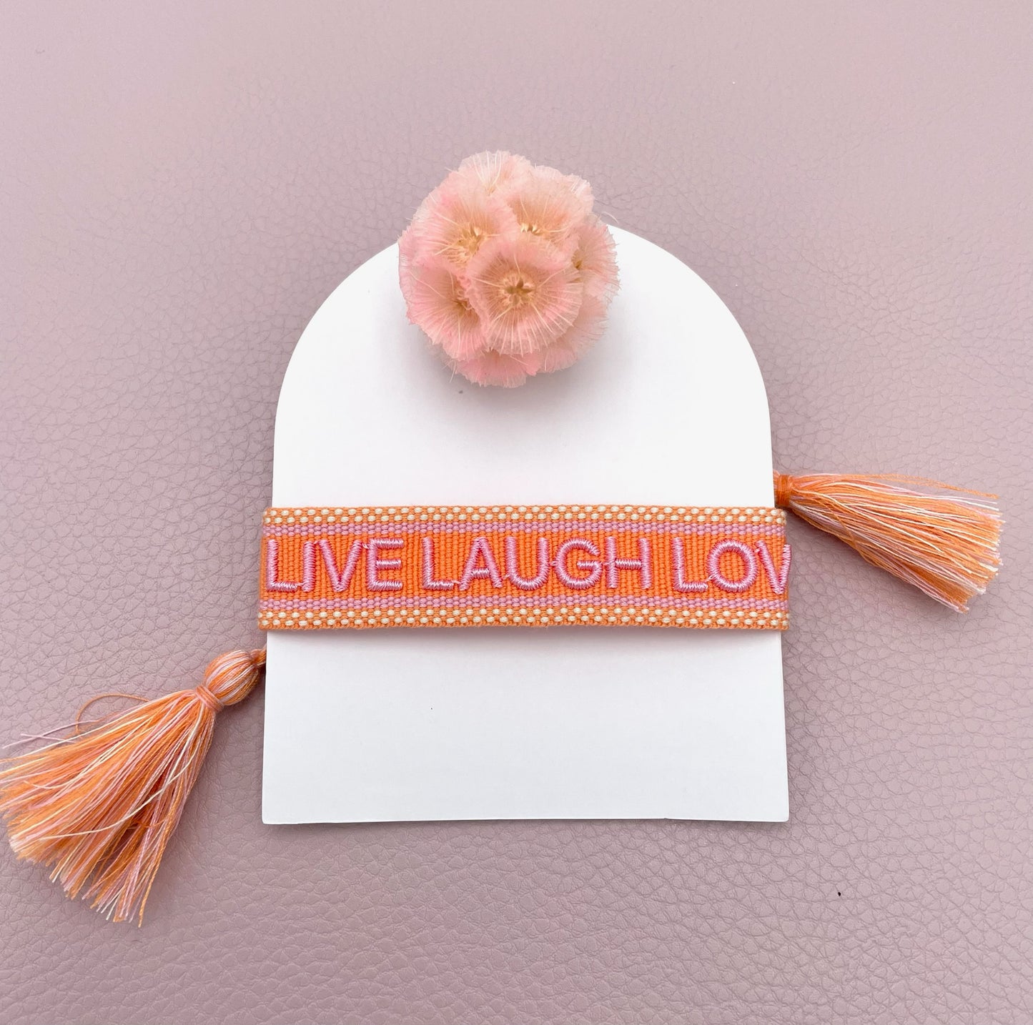 Armband orange, oranges Armband, Stoffarmband, Armband Stoff