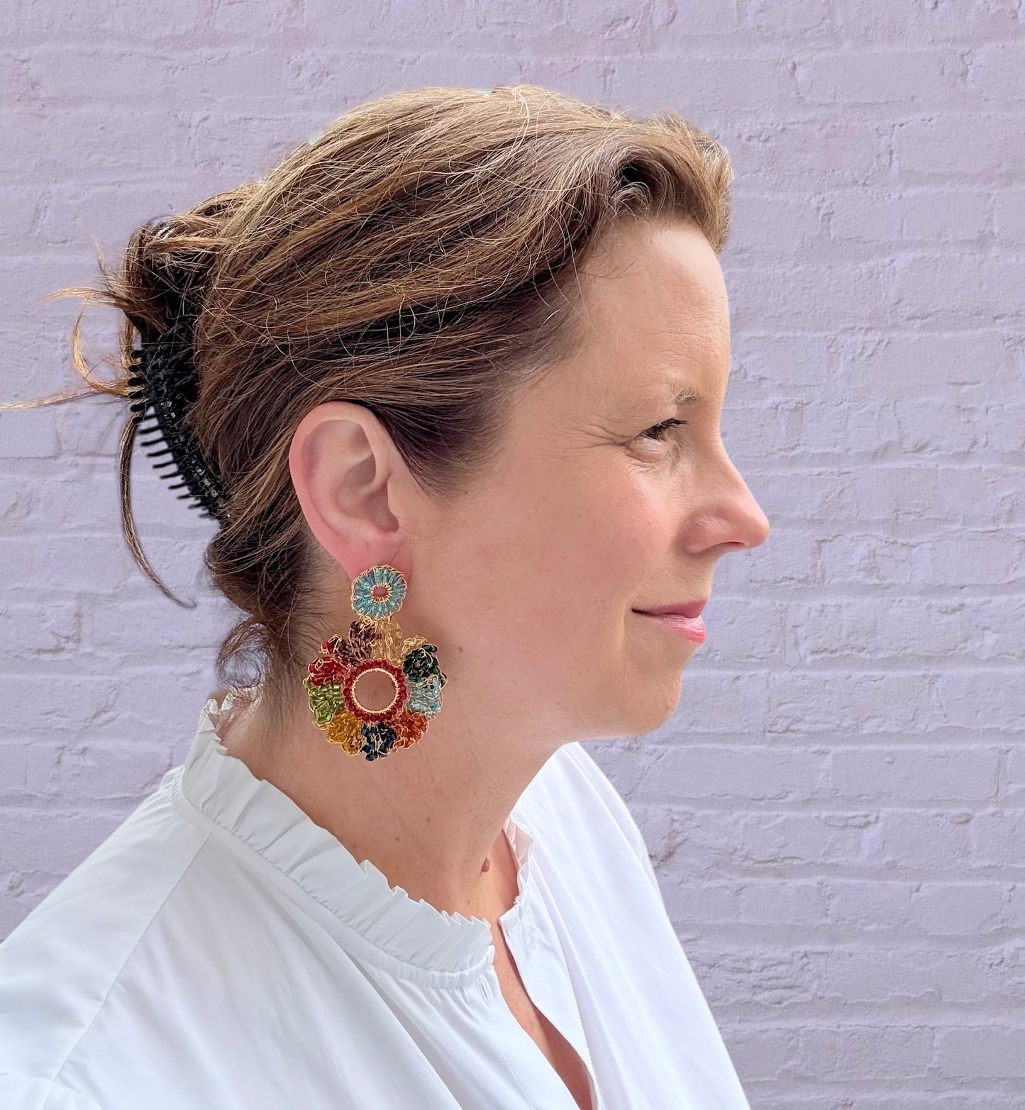 Bunte handgefertigte Glitzerohrringe - SALE (statt 129,95)