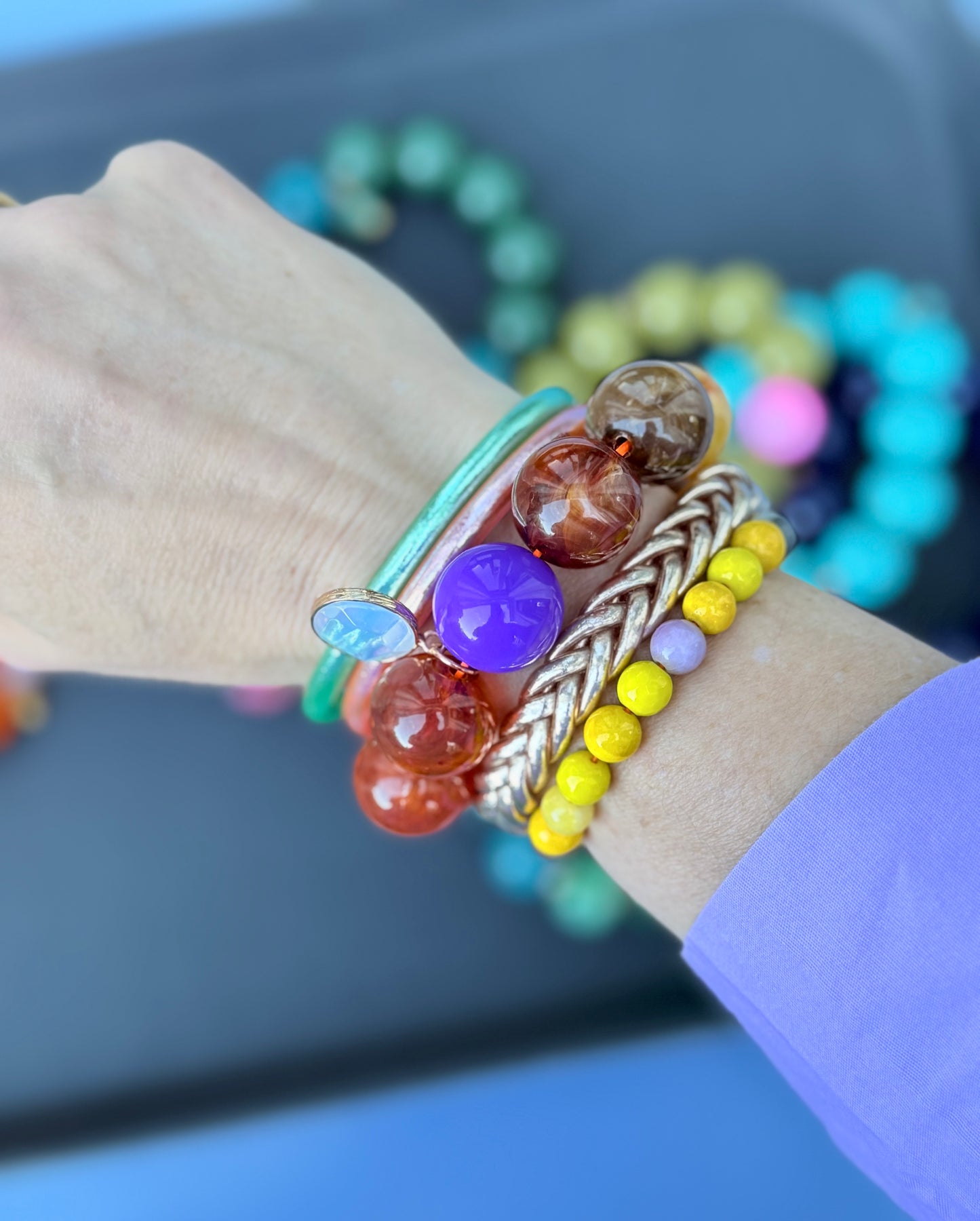 Armband glitzerblume* SUPER BUBBLE # 18
