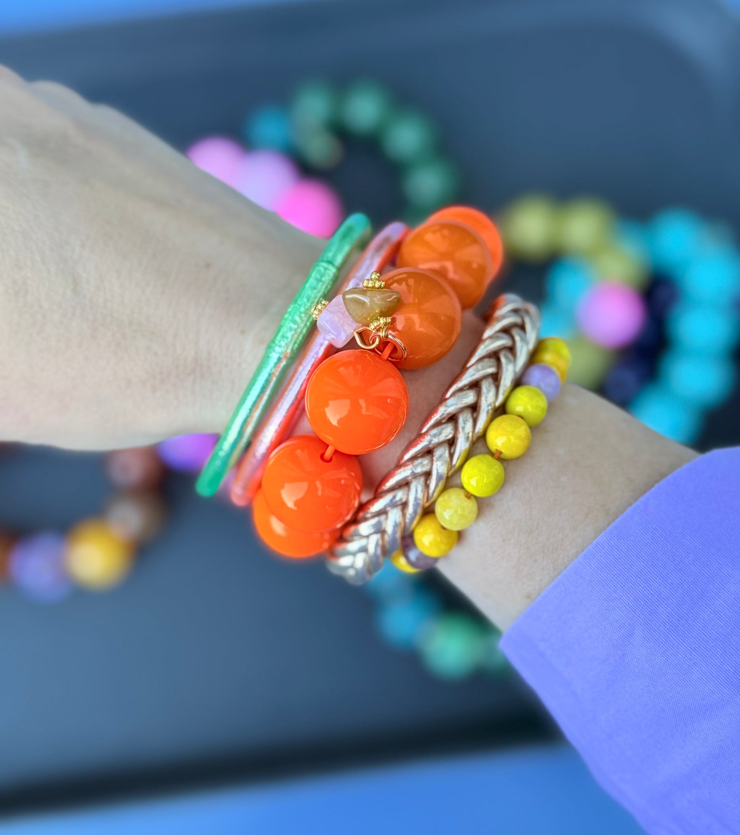 Armband glitzerblume* SUPER BUBBLE # 19