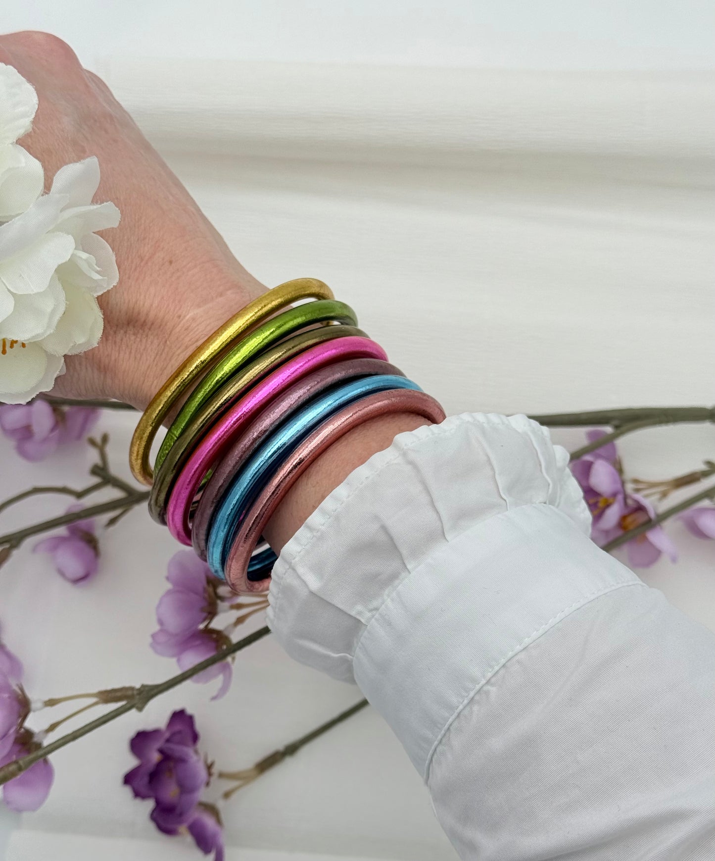 Buddha Armreif Fuchsia