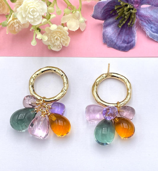 Muranoglas Ohrringe, Muranoglasohrringe, Ohrringe Statement, schöne Ohrringe, bunte Ohrringe, Statement Ohrringe, große Ohrringe, edle Ohrringe, Sommerohrringe, Ohrringe für den Sommer, edler Modeschmuch, bunte Ohrringe, besondre Ohrringe