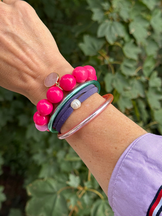 Armband glitzerblume* BUBBLE # 92