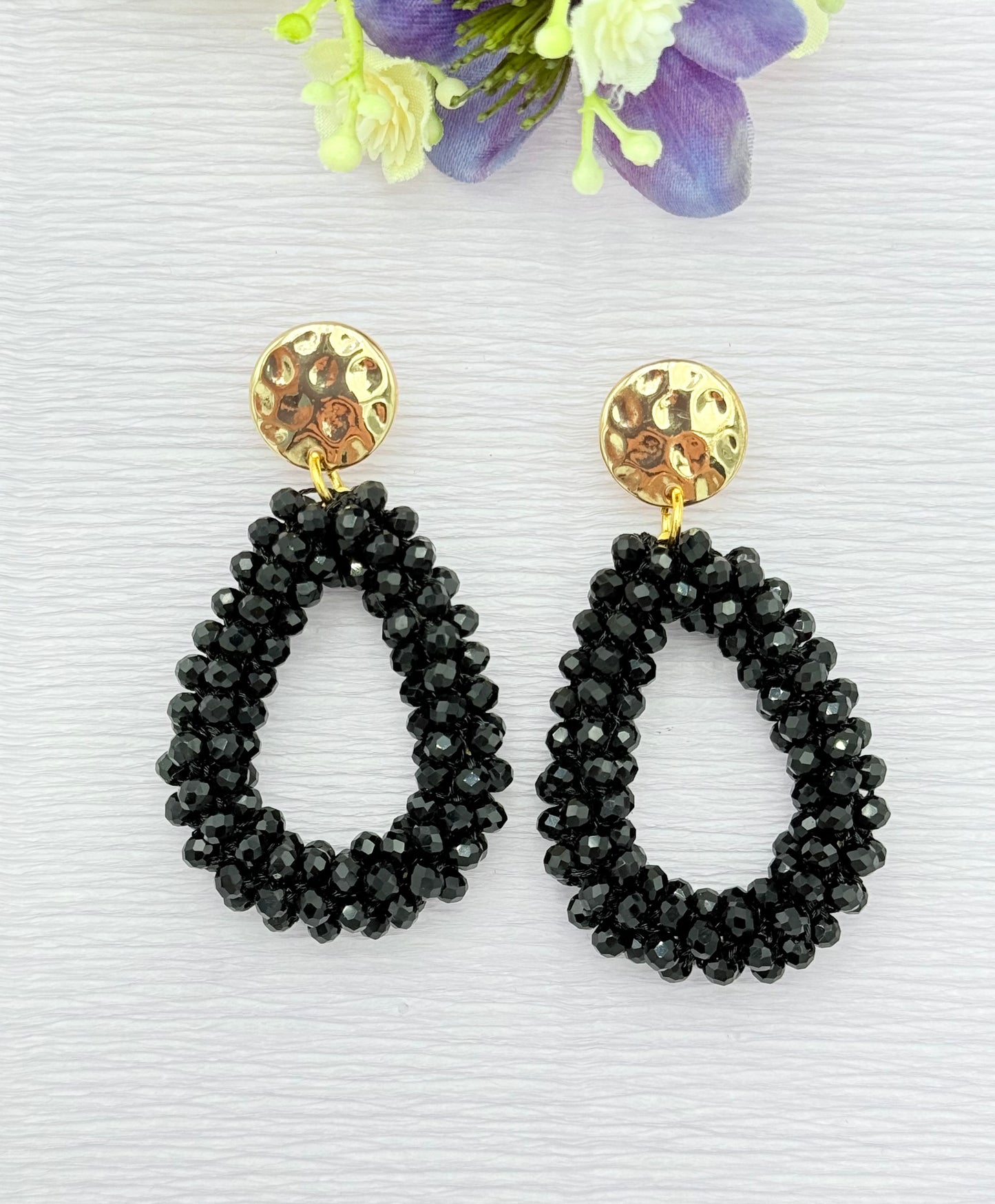 schwarze Ohrringe, Ohrringe schwarz, Ohrringe mit Tropfen, Tropfenohrringe, Glitzer Ohrringe, Ohrringe glitzer, Modeschmuck Ohrringe, hochwertiger Modeschmuck, Onlineshop Ohrringe, Statementohrringe