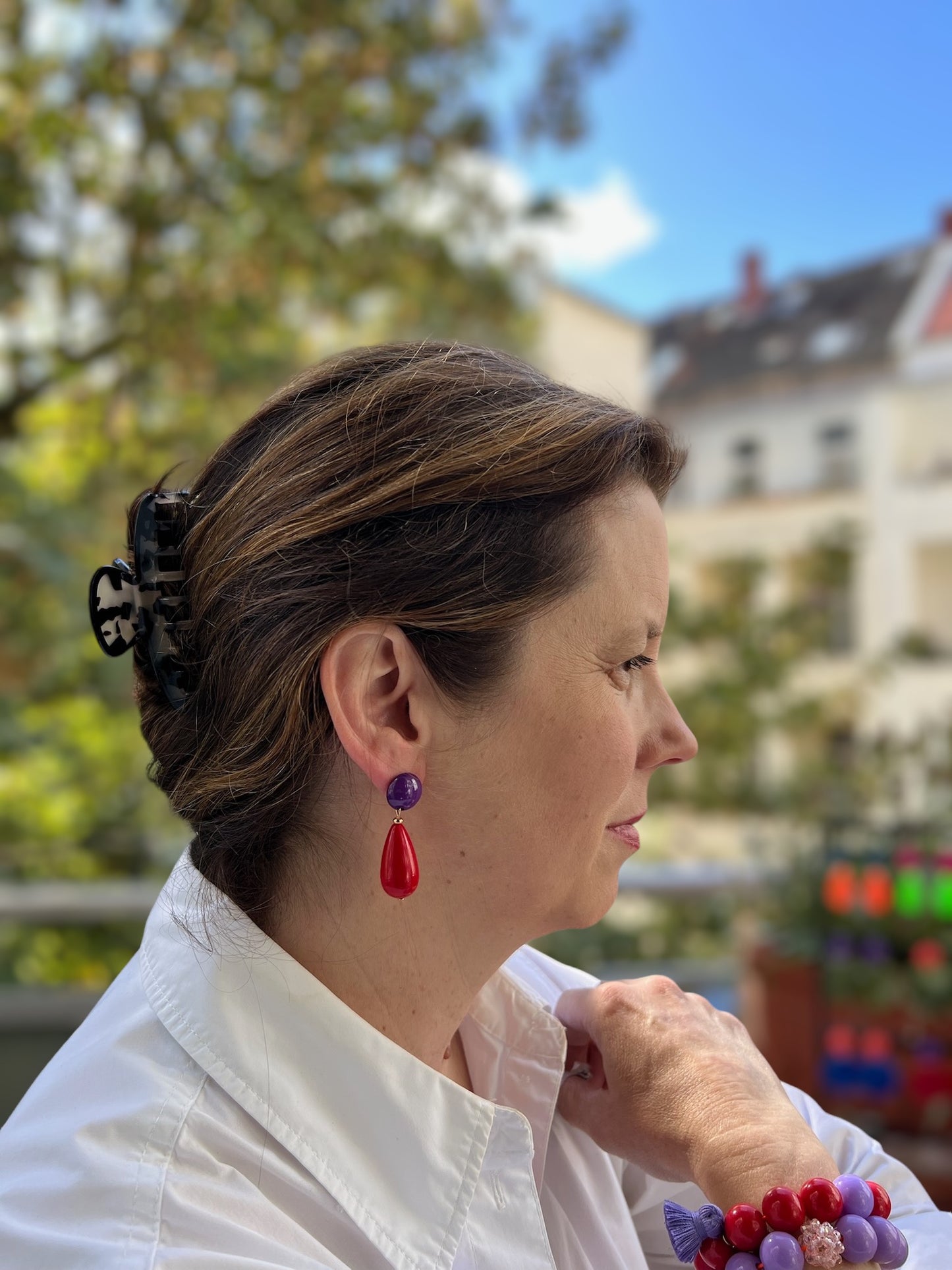 Sommer Ohrringe, Tropfenform Ohrringe,