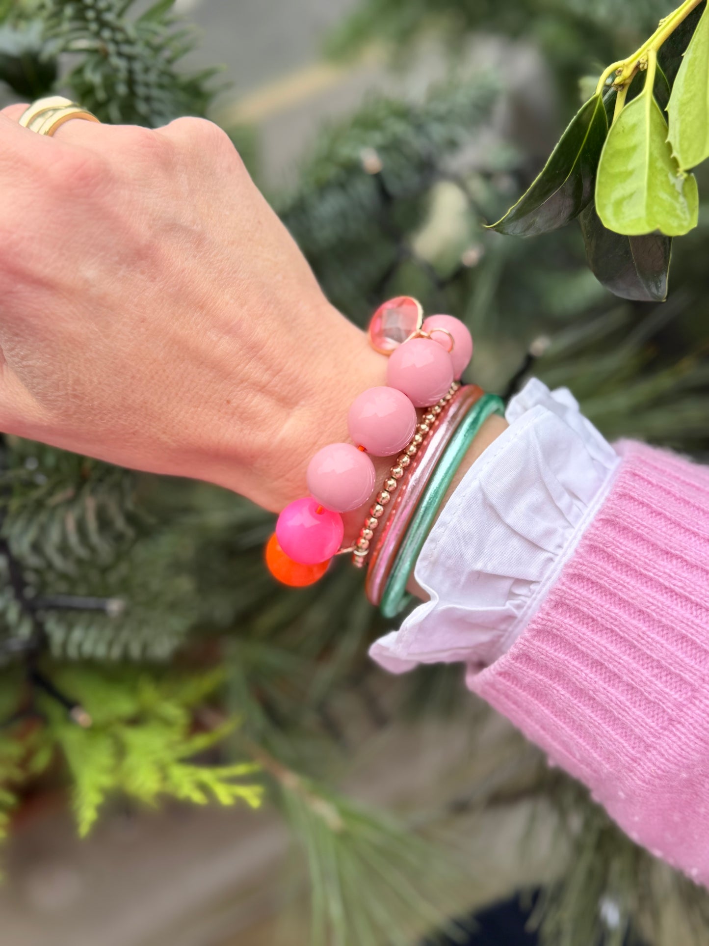 Armband glitzerblume* BIG BUBBLE # 41