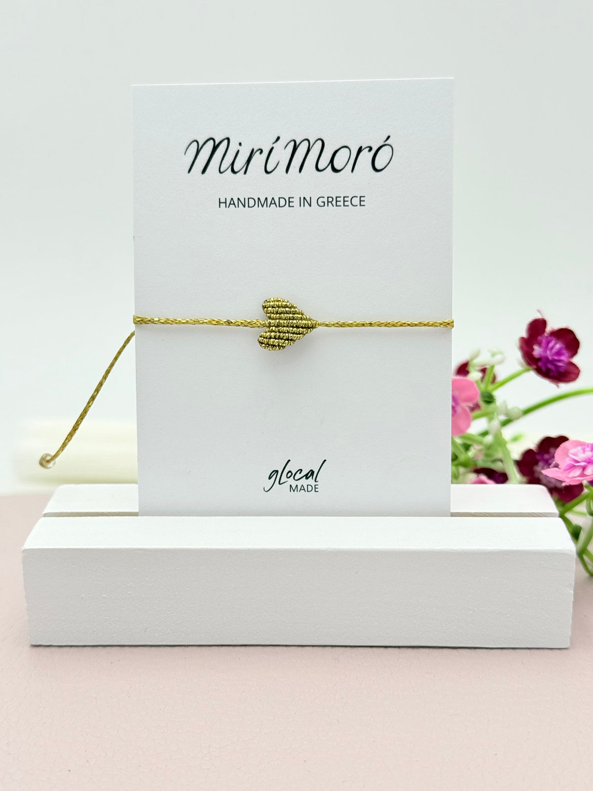 Herzarmband Mini ganz in Gold