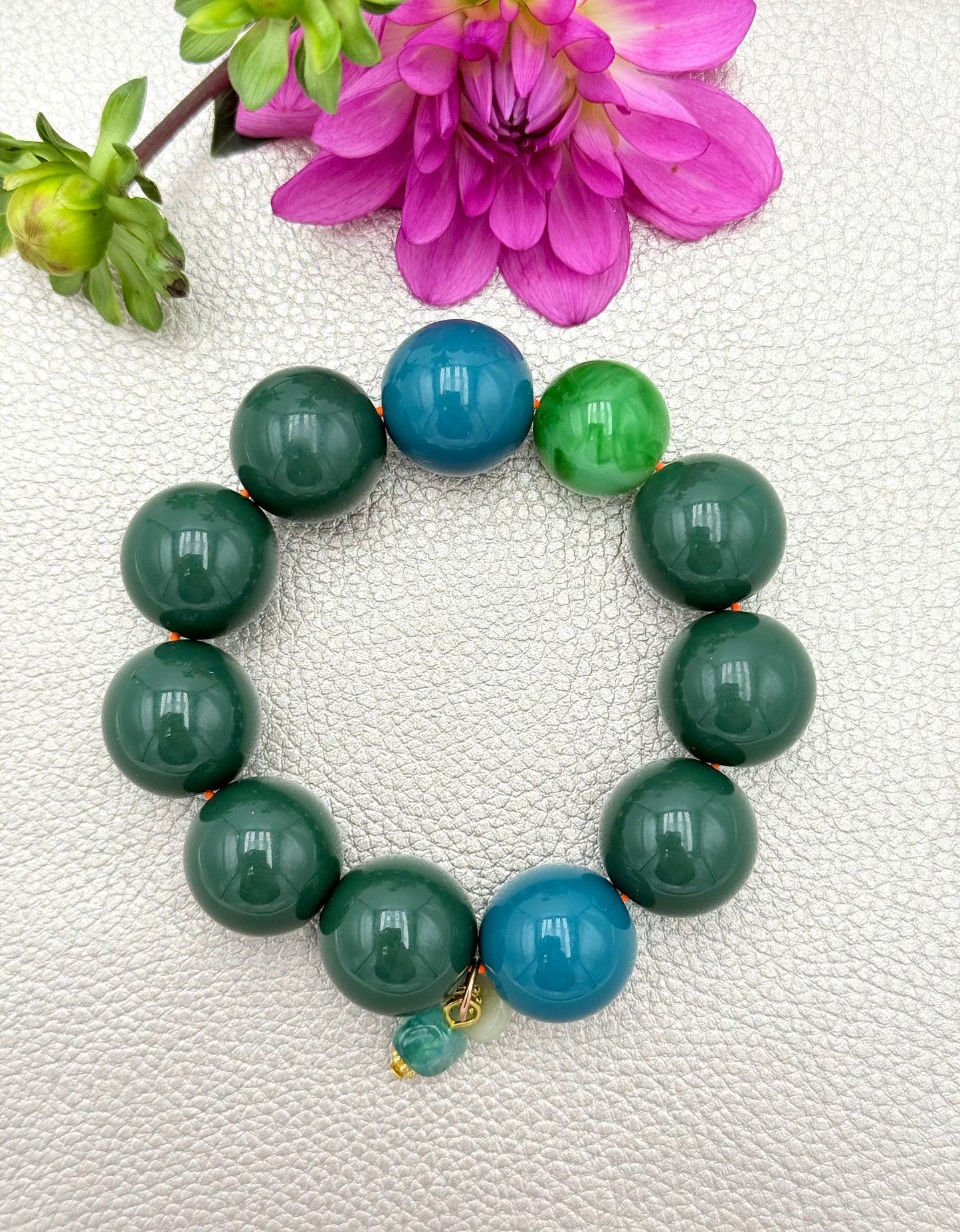 Armband glitzerblume* SUPER BUBBLE # 17