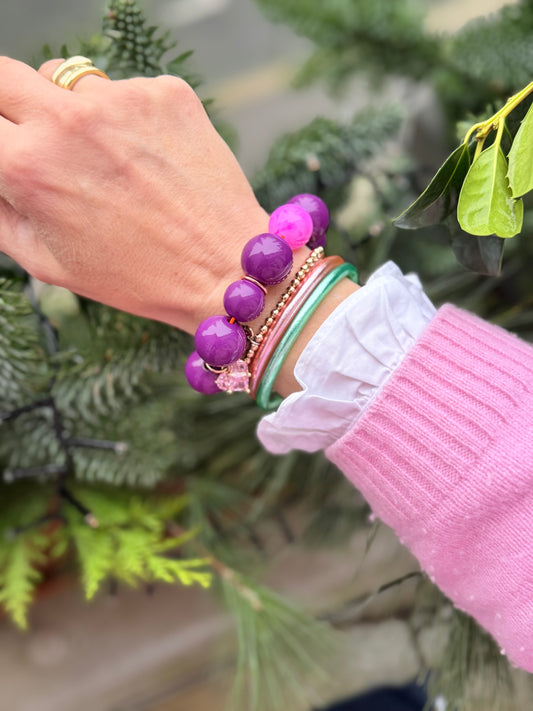 Armband glitzerblume* SUPER BUBBLE # 49