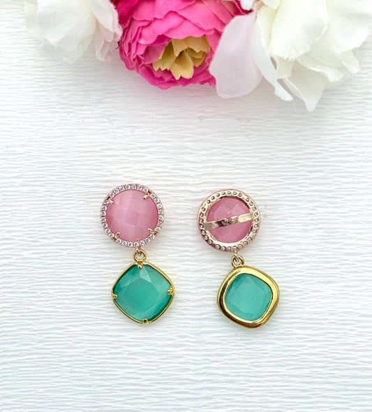 Ohrringe Statement, schöne Ohrringe, bunte Ohrringe, Statement Ohrringe, glänzende Ohrringe, große Ohrringe, glitzernde Ohrringe, Glitzerohrringe