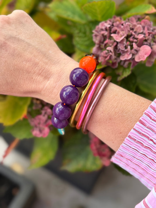 Armband glitzerblume* SUPER BUBBLE # 24