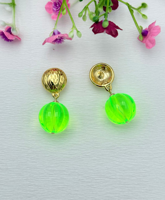 Candy Glow neongrün - unsere neuen farbenfrohen Ohrringe