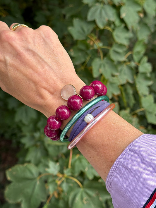 Armband glitzerblume* BUBBLE # 86