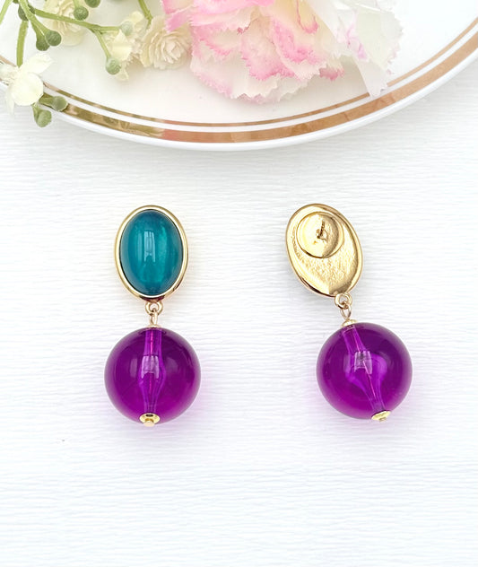 Traumhafte Farben fürs Ohr: leuchtendes Lila und Petrolgrün