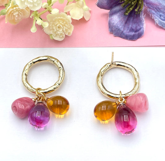 Muranoglas Ohrringe, Muranoglasohrringe, Ohrringe Statement, schöne Ohrringe, bunte Ohrringe, Statement Ohrringe, große Ohrringe, edle Ohrringe, Sommerohrringe, Ohrringe für den Sommer, edler Modeschmuch, bunte Ohrringe, besondre Ohrringe