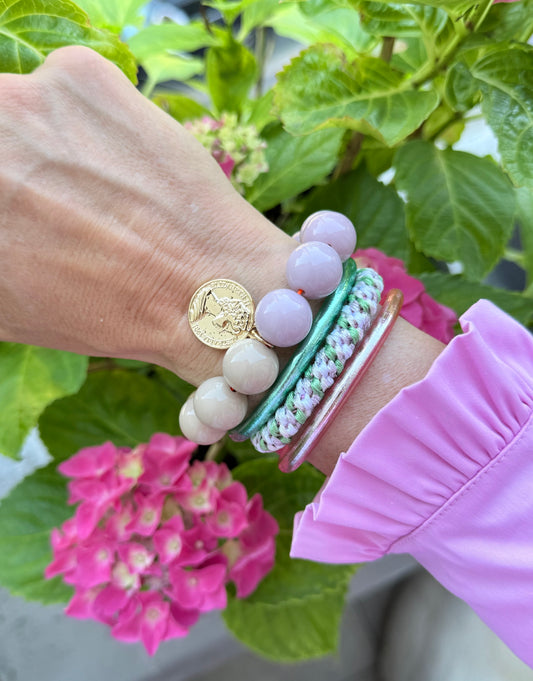 Armband glitzerblume*  BUBBLE # 71