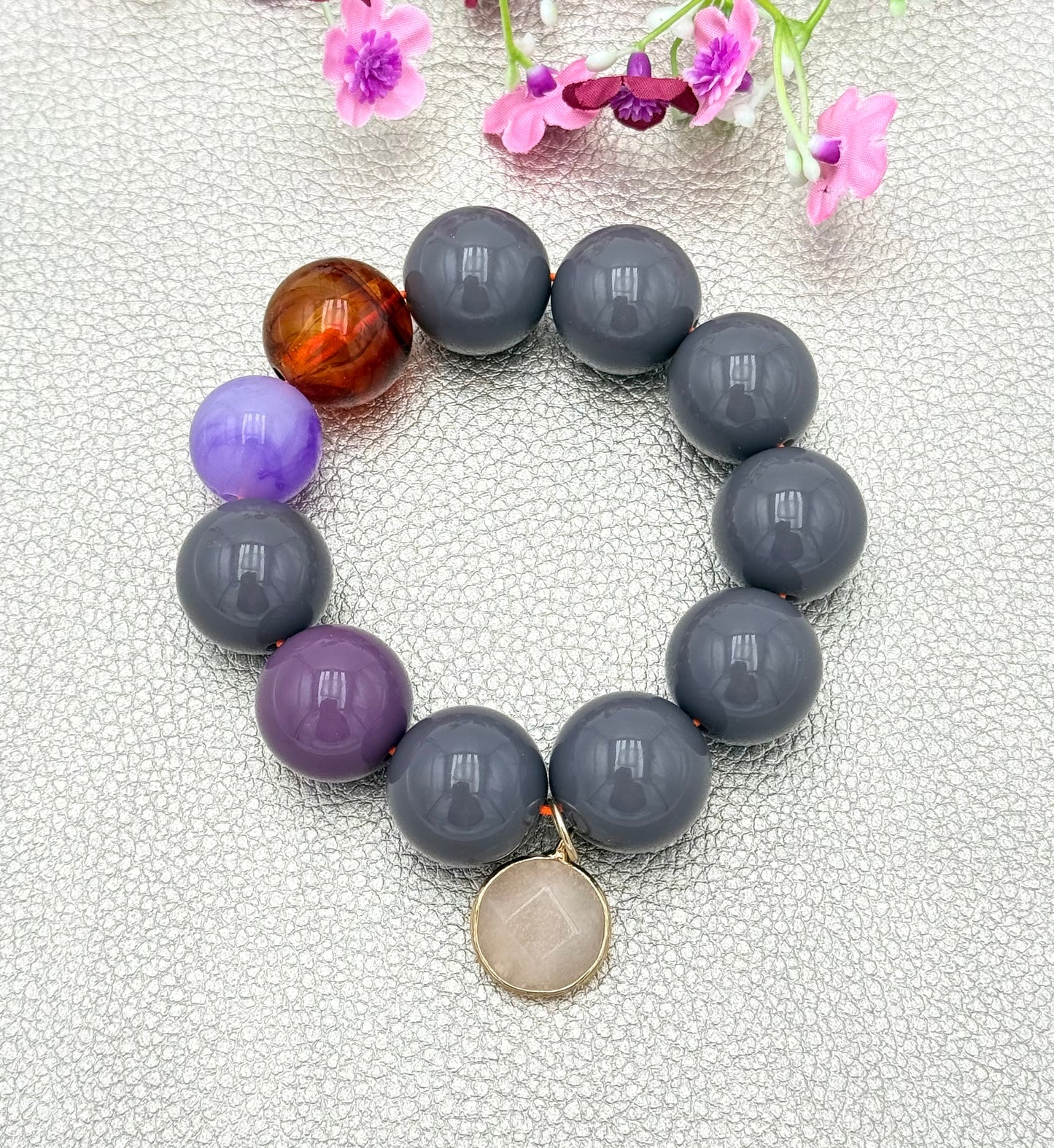 Armband glitzerblume*  SUPER BUBBLE # 22