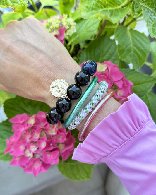 Armband glitzerblume*  BUBBLE # 73