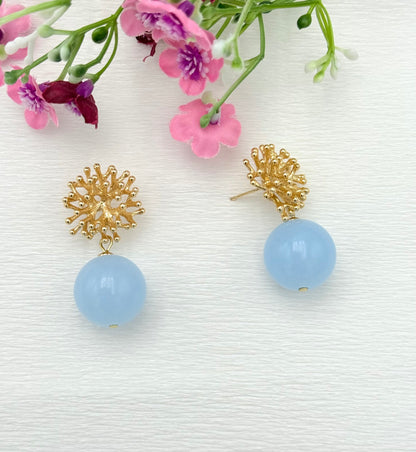 Coral Glow hellblau - unsere neuen bunten Ohrringe