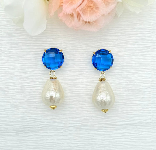 schöne Ohrringe, bunte Ohrringe, glänzende Ohrringe, glitzernde Ohrringe, Glitzerohrringe, leichte Ohrringe, klassische Ohrringe, edler Modeschmuck, Perlenohrringe, Ohrringe mit Baumwolltropfen, Tropfenohrringe, Ohrringe mit Tropfenanhänger