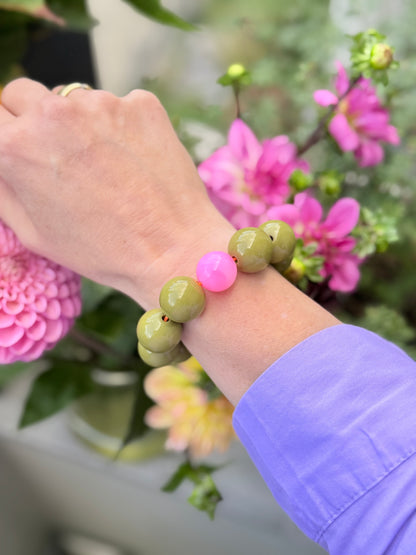 Armband glitzerblume*  SUPER BUBBLE # 14