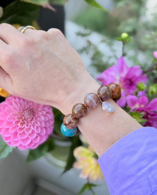 Armband glitzerblume*  BIG BUBBLE # 2