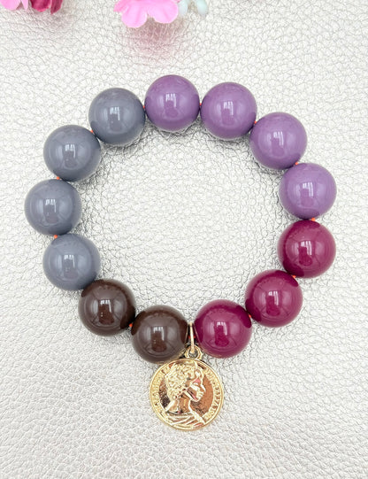 Armband glitzerblume*  BUBBLE # 65