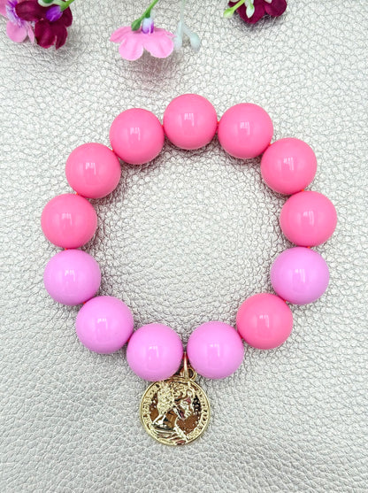 Armband glitzerblume*  BUBBLE # 81