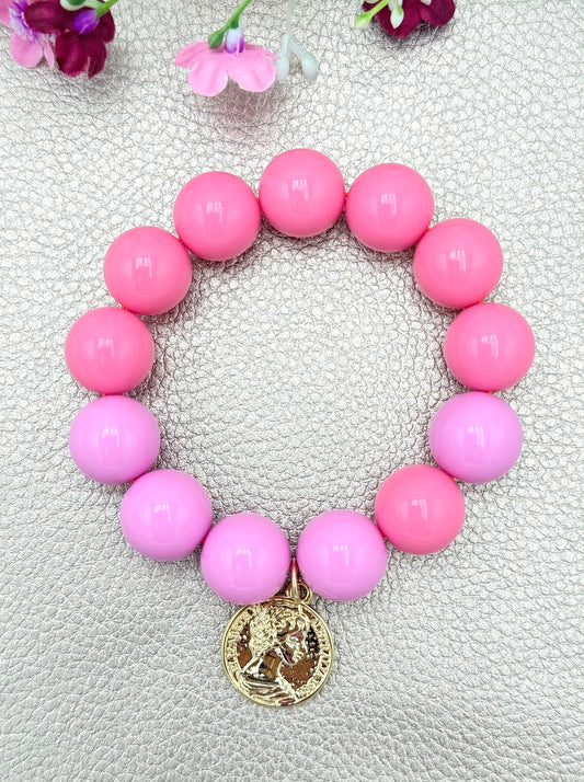Armband glitzerblume*  BUBBLE # 81