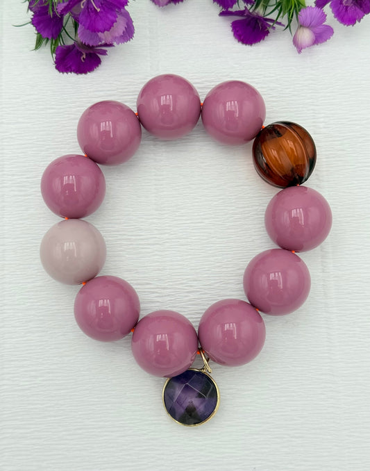 Armband glitzerblume*  SUPER BUBBLE # 46