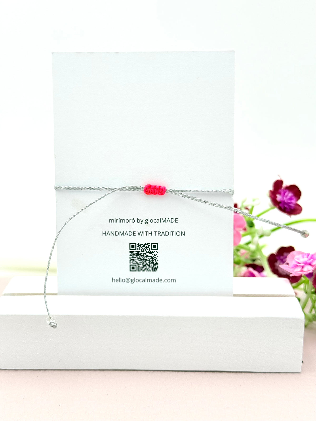 Herzarmband Small in Pink und Silber
