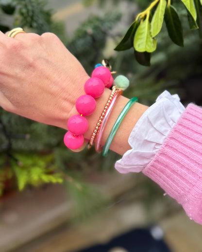 Armband glitzerblume*  SUPER BUBBLE # 45