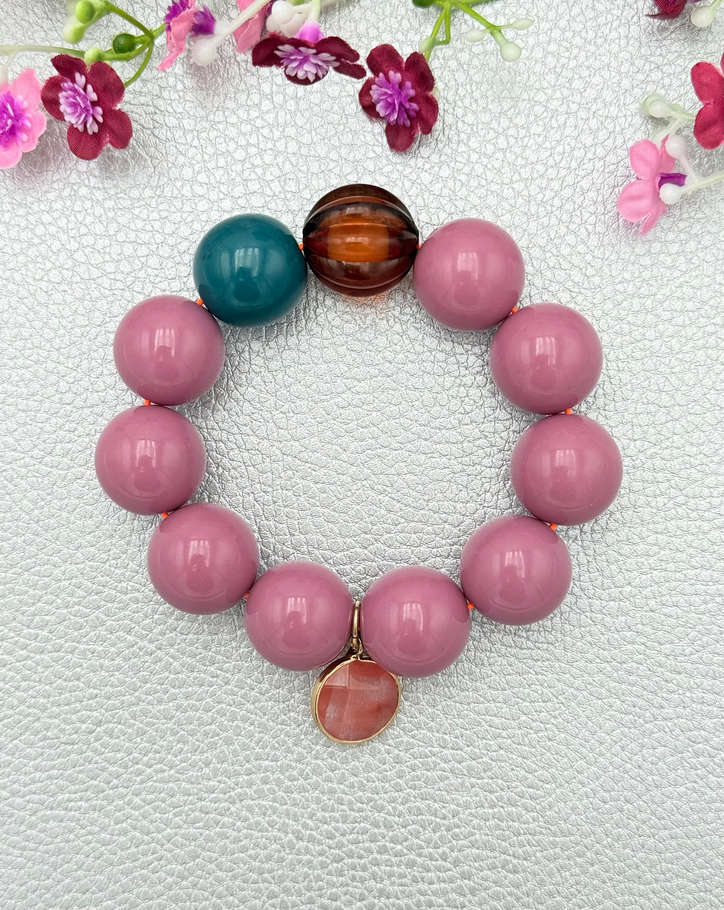 Armband glitzerblume*  SUPER BUBBLE # 60