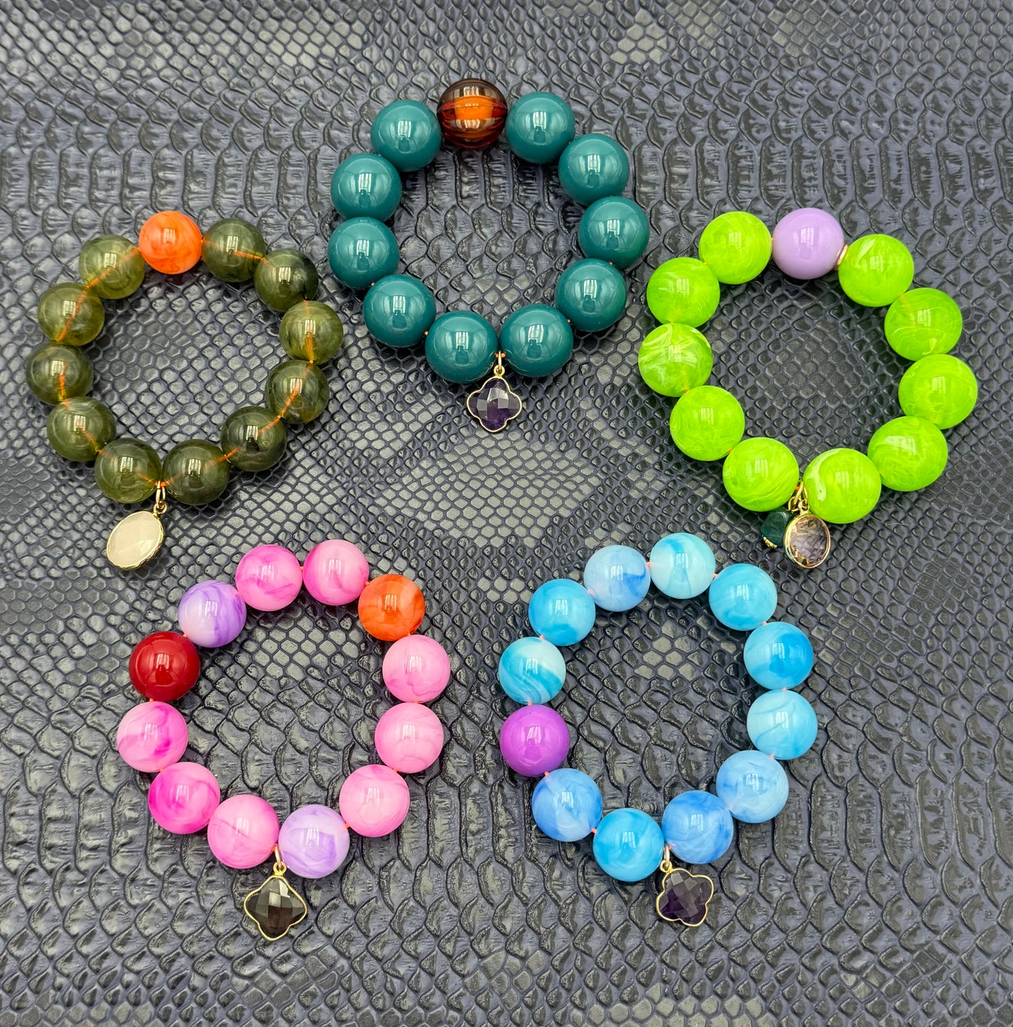 Armband glitzerblume*  SUPER BUBBLE # 39