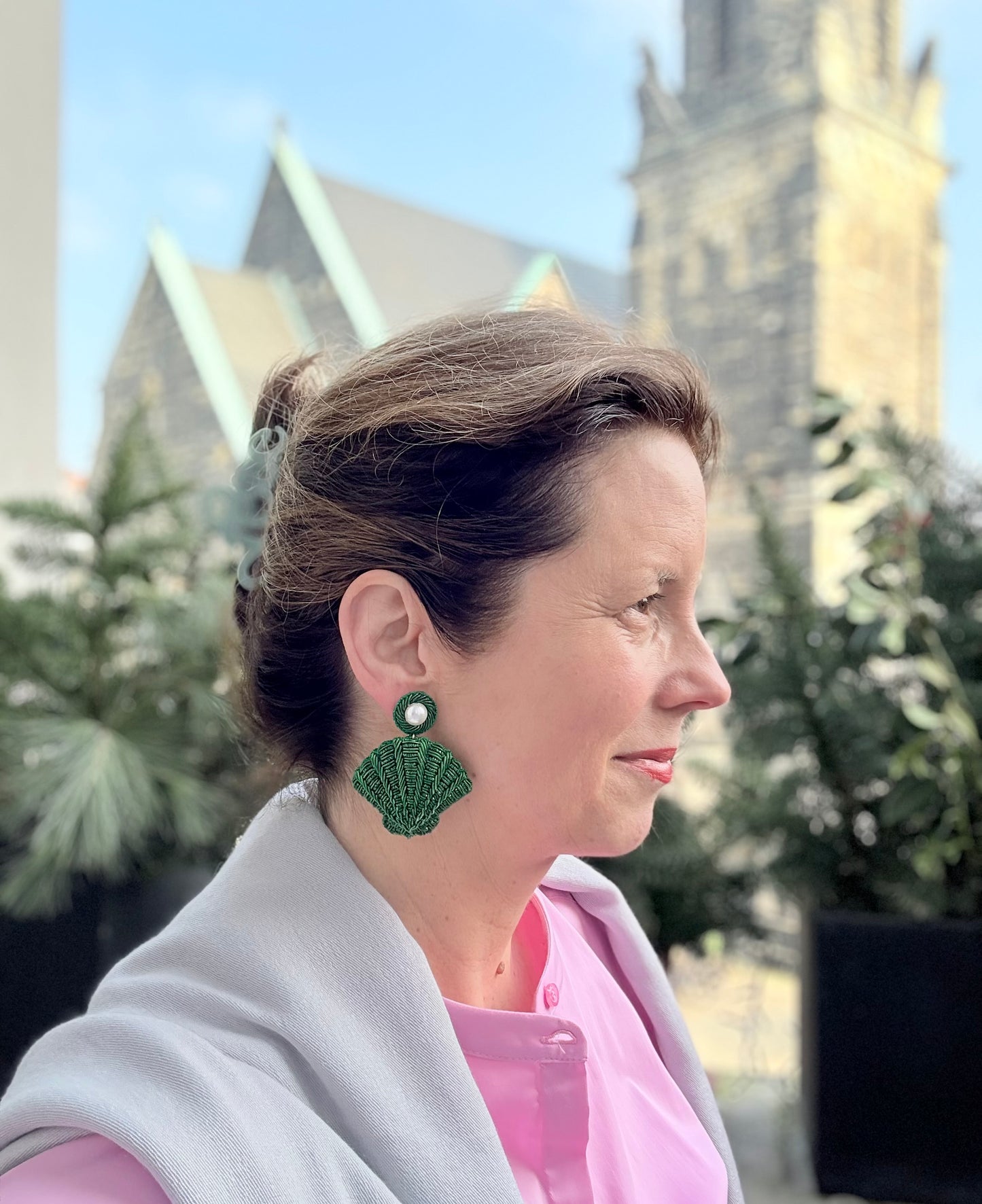Grüne Ohrringe – handgefertigt und herrlich leicht