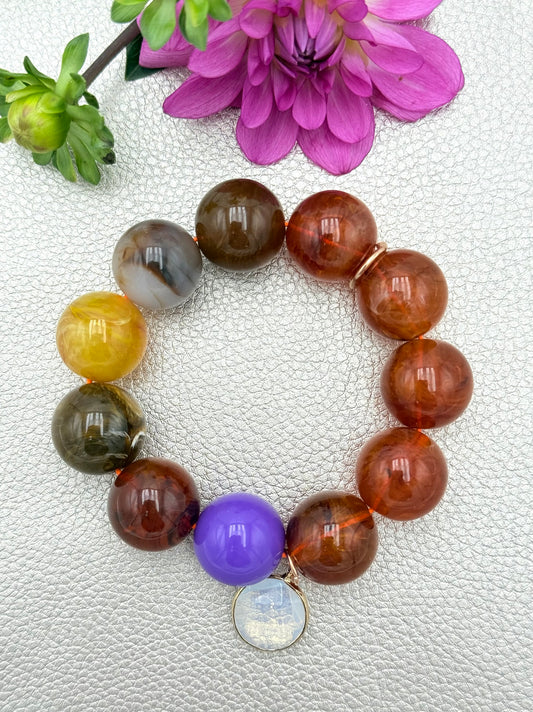 Armband glitzerblume*  SUPER BUBBLE # 18