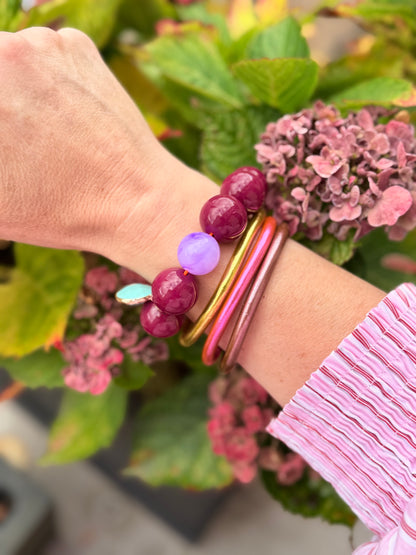 Armband glitzerblume*  SUPER BUBBLE # 21