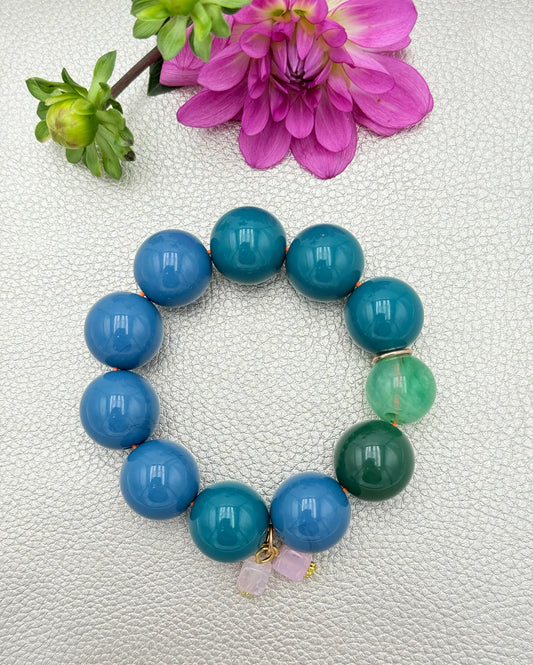 Armband glitzerblume*  SUPER BUBBLE # 15