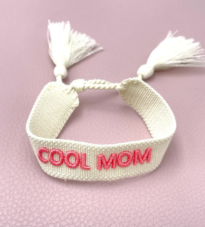 Gewebtes Armband, Armband gewebt, Armband für Muttertag, Stoffarmband