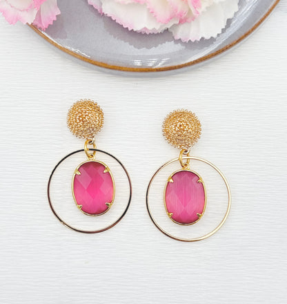 rosa Ohrringe, Ohrringe rosa, Ohrringe mit Anhänger, Modeschmuck Ohrringe, hochwertiger Modeschmuck, Onlineshop Ohrringe, Statementohrringe, klassische Ohrringe, Julilein Ohrringe, glitzernde Ohrringe, leichte Ohrring, Glitzerohrringe, 
