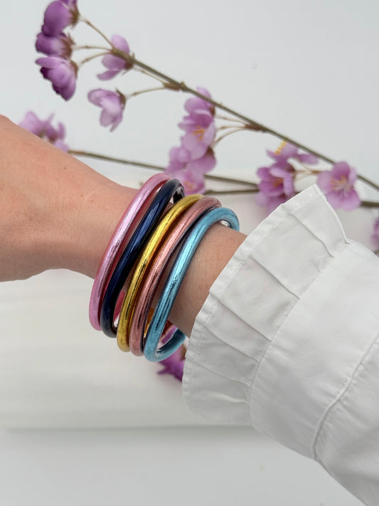 Buddha Armreif Nachtblau