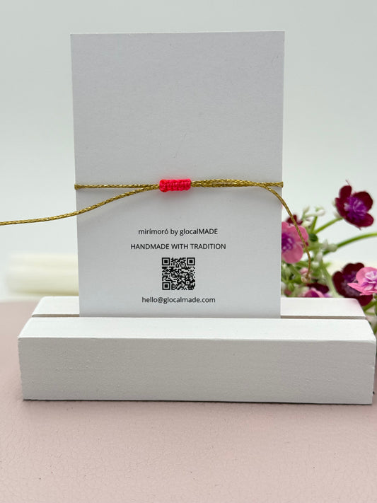 Herzarmband Small in Pink und Gold