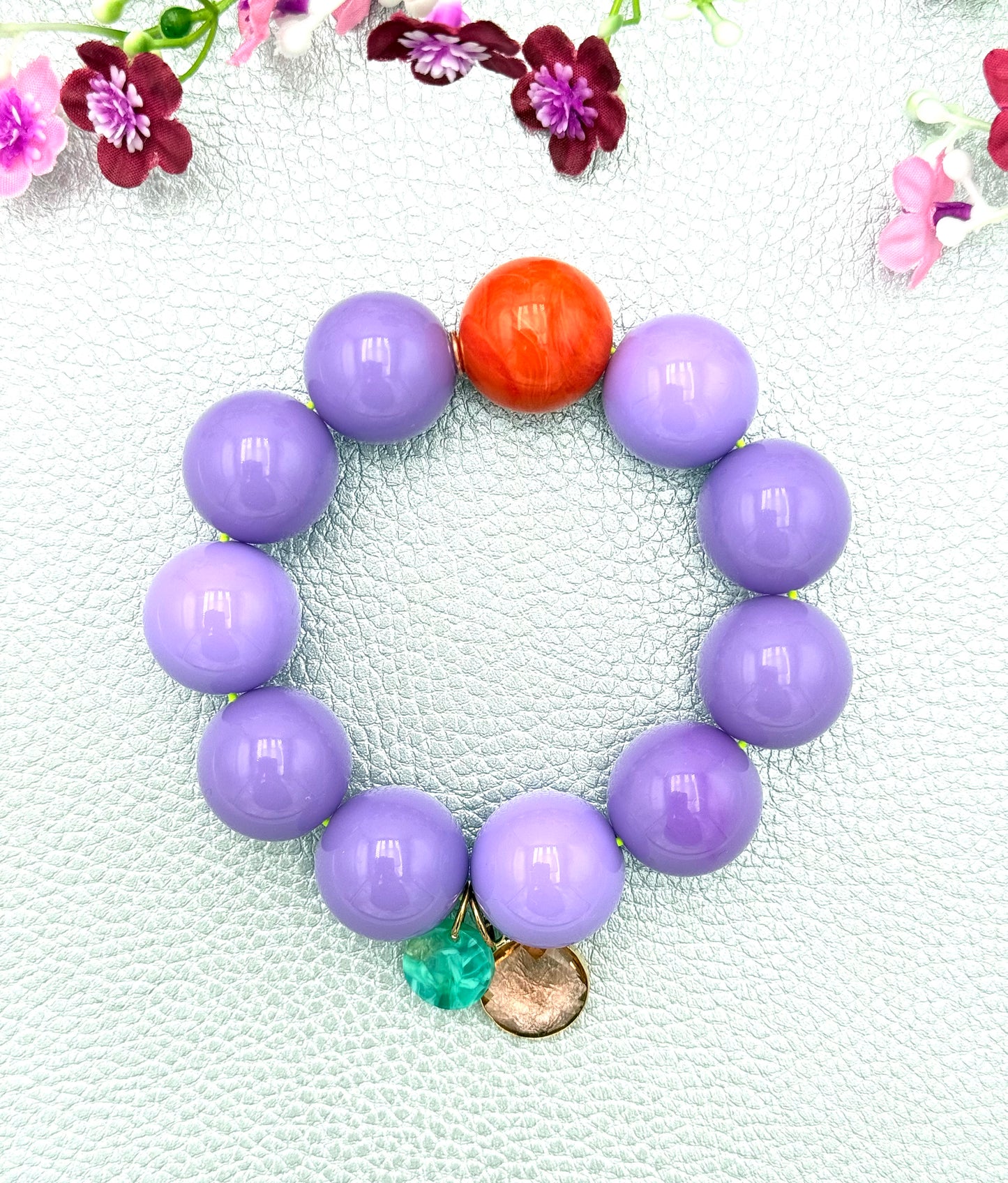 Armband glitzerblume*  SUPER BUBBLE # 59