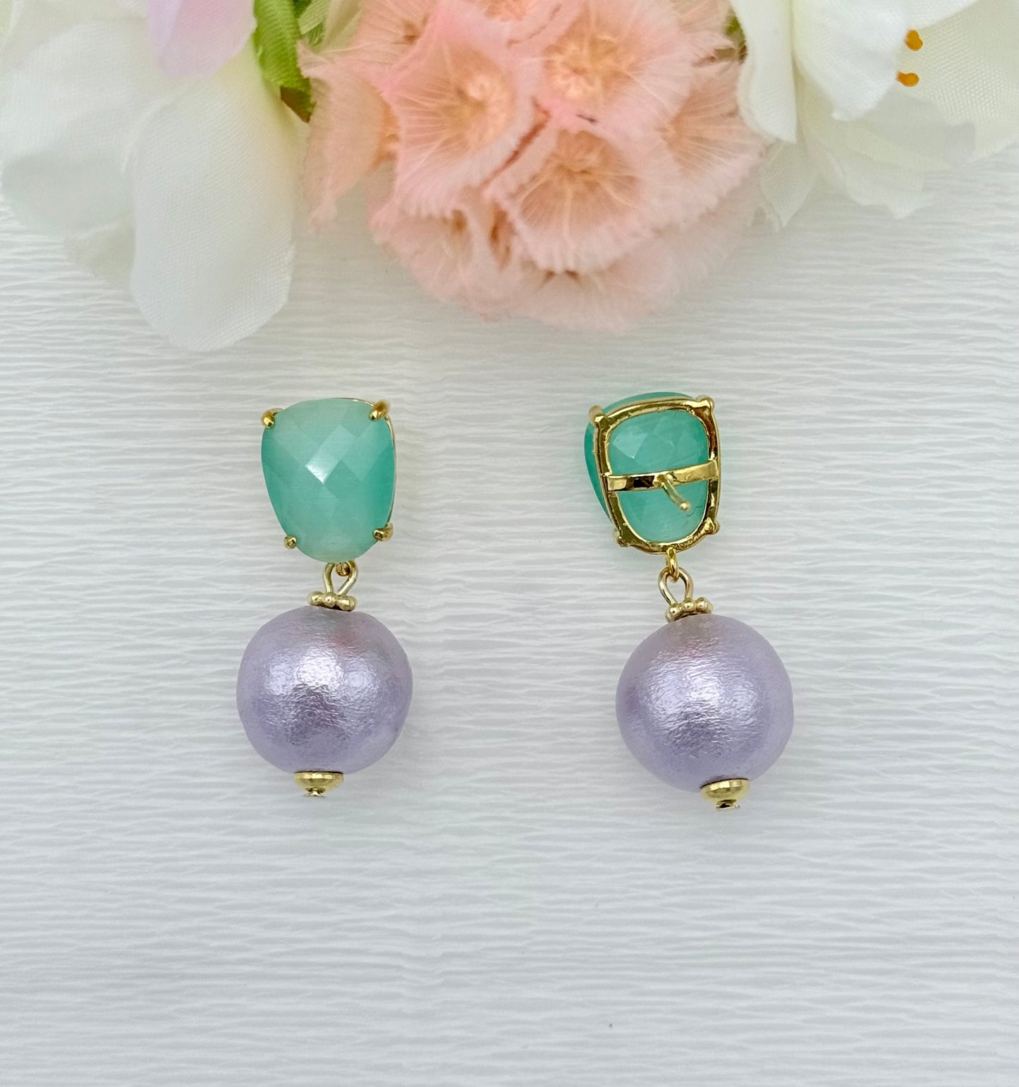 schöne Ohrringe, bunte Ohrringe, glänzende Ohrringe, glitzernde Ohrringe, Glitzerohrringe, leichte Ohrringe, klassische Ohrringe, edler Modeschmuck, Perlenohrringe, 