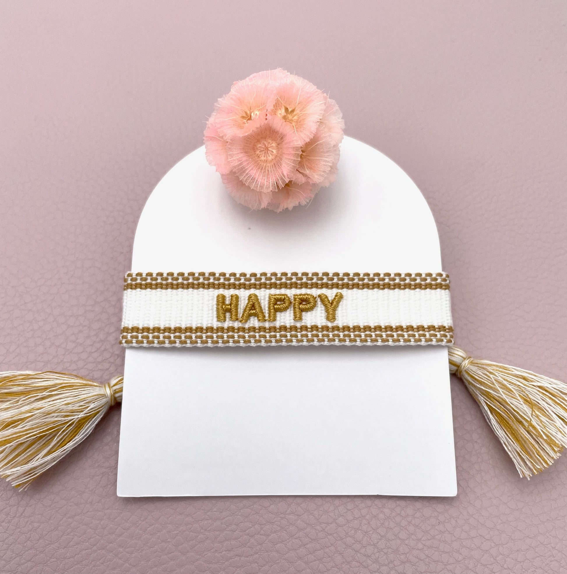 Armband mit Text, Armband Happy, Statement Armband, Statrementarmband