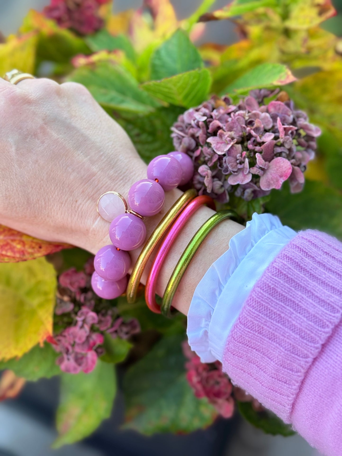 Armband glitzerblume*  SUPER BUBBLE # 34