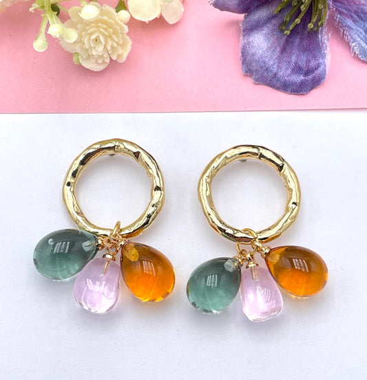 Muranoglas Ohrringe, Muranoglasohrringe, Ohrringe Statement, schöne Ohrringe, bunte Ohrringe, Statement Ohrringe, große Ohrringe, edle Ohrringe, Sommerohrringe, Ohrringe für den Sommer, edler Modeschmuch, bunte Ohrringe, besondre Ohrringe