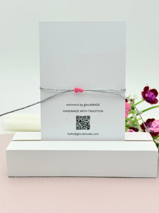 Herzarmband Small in Rosa und Silber
