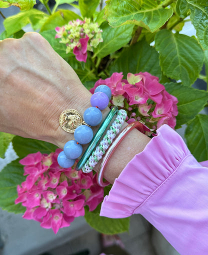 Armband glitzerblume*  BUBBLE # 64