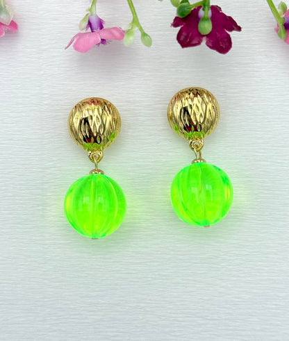 Candy Glow neongrün - unsere neuen farbenfrohen Ohrringe